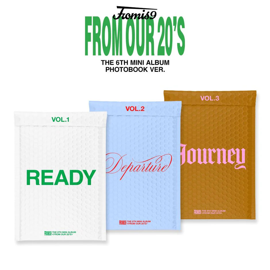 fromis_9 - 6th Mini Album [From Our 20's] (Photobook Ver.) (READY Ver. / DEPARTURE Ver. / JOURNEY Ver.)
