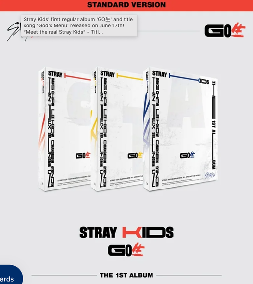 Stray Kids - [Go生 (Go Live)] 1st Album RANDOM VERSION