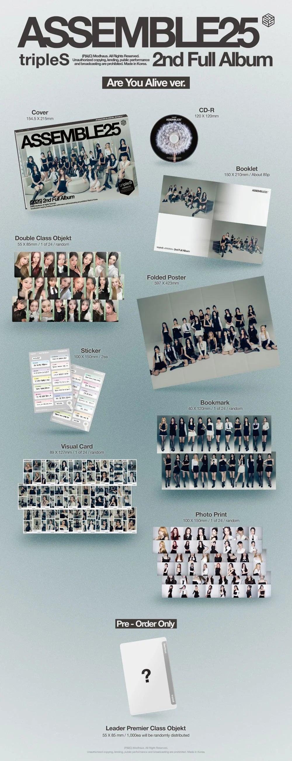 tripleS - 2nd Full Album [ASSEMBLE25] (Are You Aliver Ver. / We So Alive Ver.) (Random Ver.)